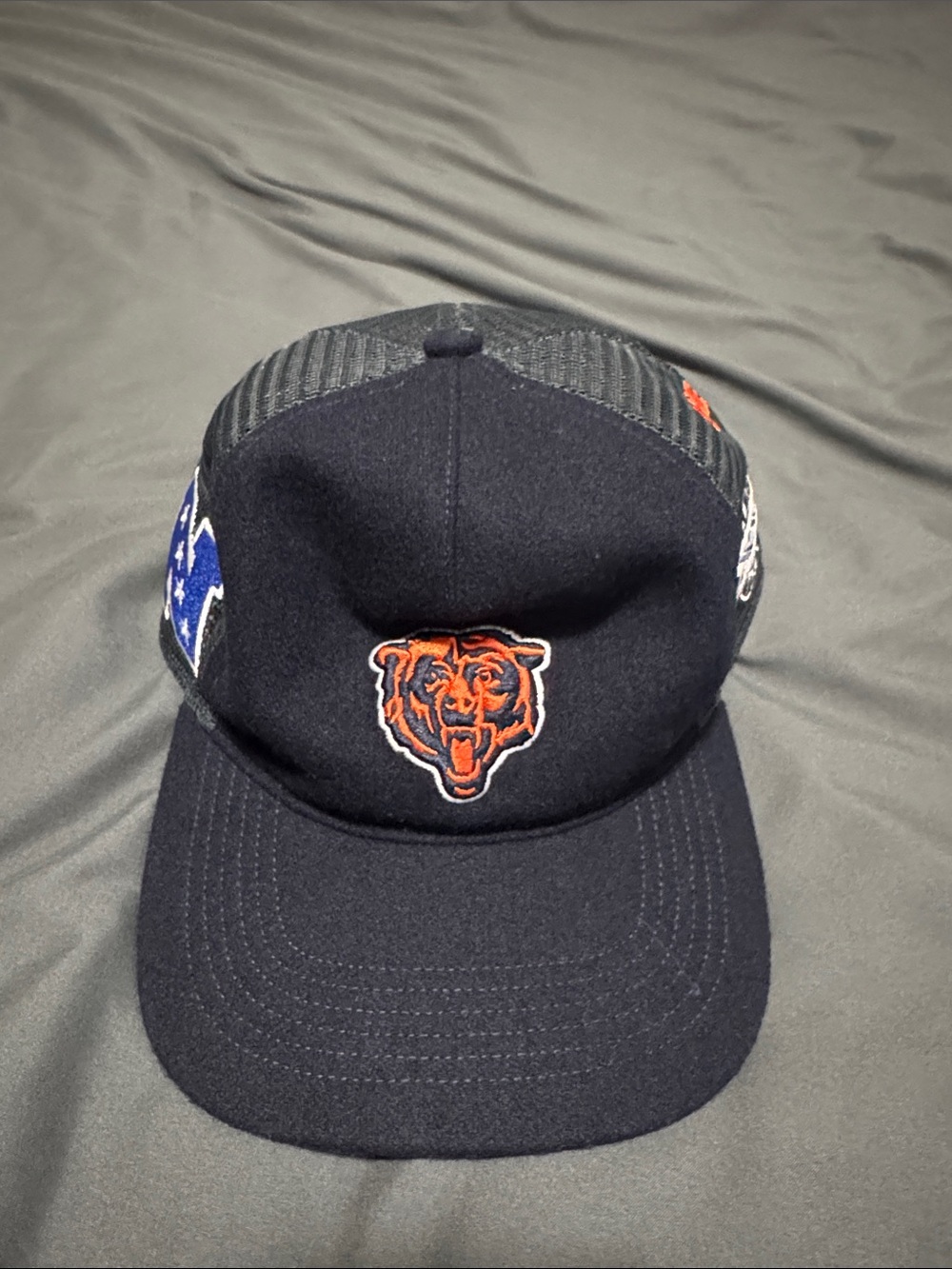 Kith NFL Trucker Hat in Navy and Royal Blue
